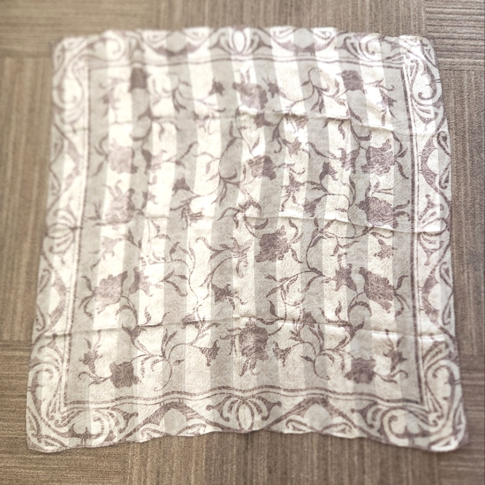 Jones New York Silk Square Floral Vine Scarf